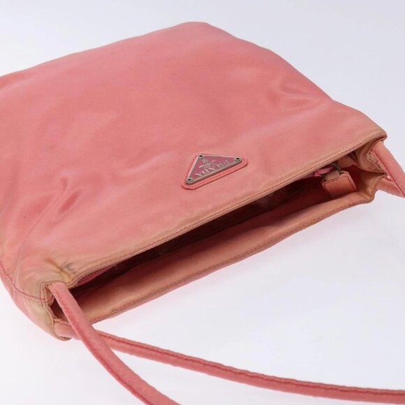 PRADA Tote Bag Nylon Pink Gold Auth - Picture 8 of 16